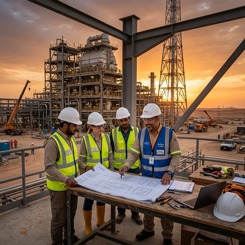 Turnkey industrial contracting and site execution service