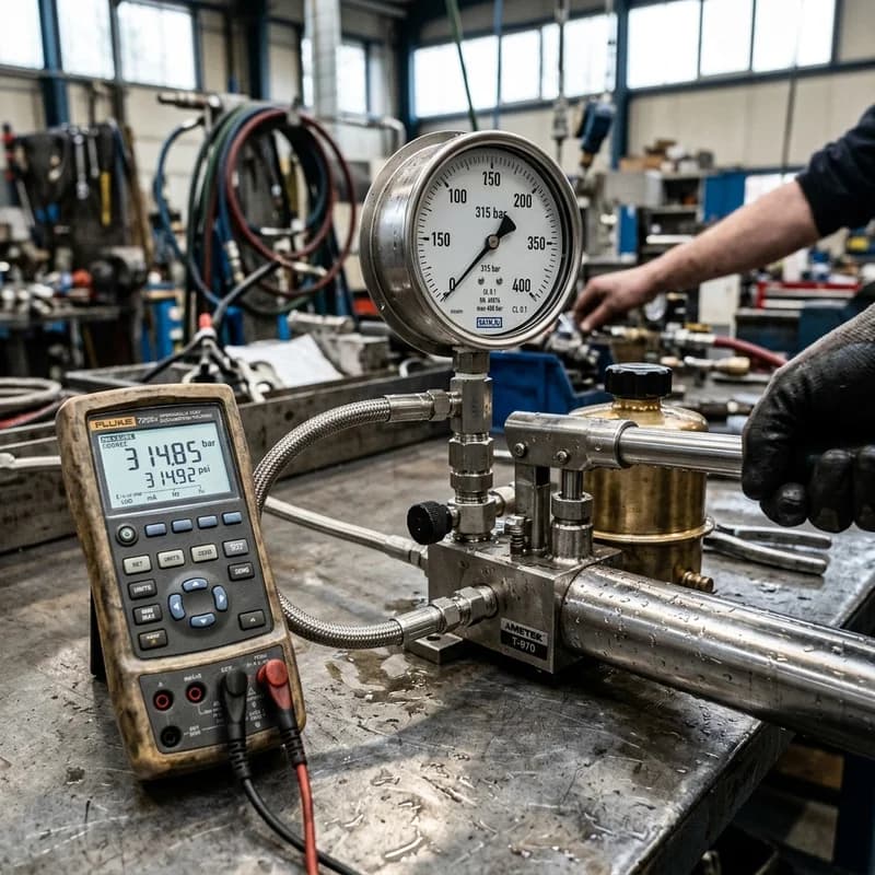 Mechanical pressure gauge and torque calibration service