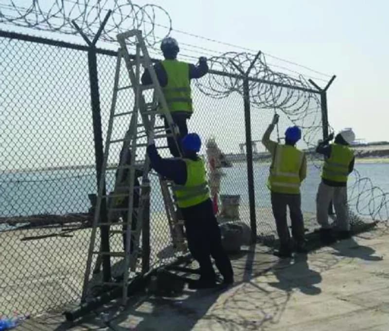 Saudi Aramco Safaniya 2.4 km fencing security installation project