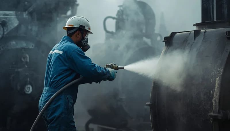 Industrial sandblasting and protective coating painting service