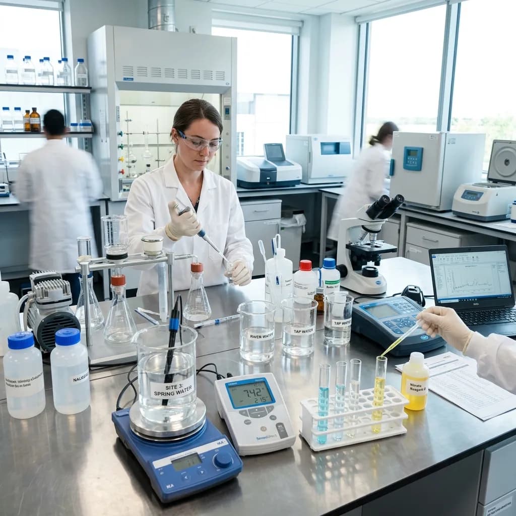 Water Quality Testing Process Abu Ali